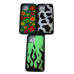 Wildflower Cases for Apple iPhone 11 Pro Bundle Of 3 Neon Flames Floral Cows